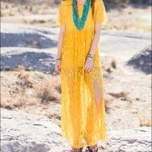 NEW MUSTARD RAYANNE MAXI DRESS